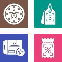 Recommended and Price Tag Icon vector