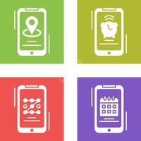 Map and Alarm Icon vector