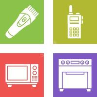 Trimmer and Communication Icon vector