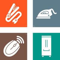 Hair iron and Laundry Icon vector