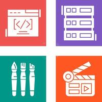 Web Coding ND Server Icon vector