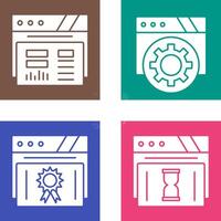 Dashboard and Browser Icon vector