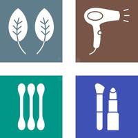 Herb and Hair removal Icon vector