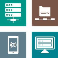 Server and Network Icon vector