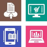 File Upload and Art Icon vector