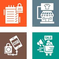 compras y Tienda icono vector