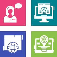 Consulting and Web Design Icon vector