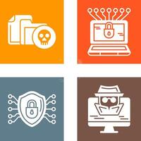 Infected File and Money Hacking Icon vector