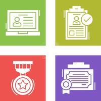 Laptop and Hire Icon vector