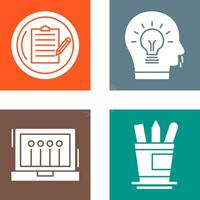 Contract and Idea Icon vector