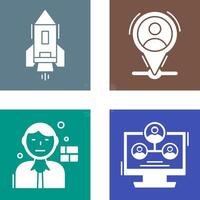 Start Up and Placeholder Icon vector