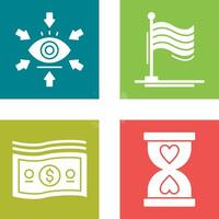 Visualization and Flag Icon vector