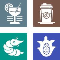 Martini and Coffee Cup Icon vector