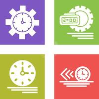 Time Management and Time Management Icon vector