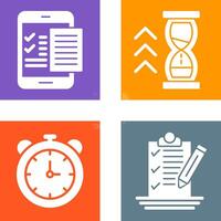 Check List and Quick Response Icon vector