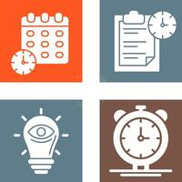 Deadline and Task Management Icon vector