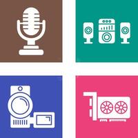 Microphone and Sound System Icon vector