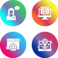 Consulting and Web Design Icon vector