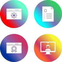 analytics and web optimization Icon vector