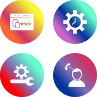 Website Promotion and Time Optimization Icon vector