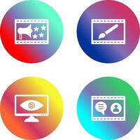 Website Promotion and Website Design Icon vector