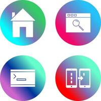 homepage and browser Icon vector