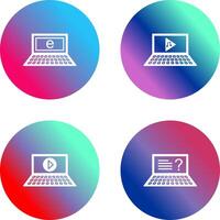 Internet and Play Music Icon vector