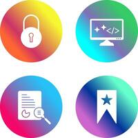 Closed Access and Clean Code Icon vector