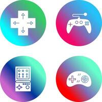 dirección llave y juego de azar controlar icono vector