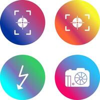 focus vertical and focus horizontal Icon vector