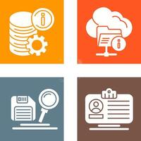 data and folder Icon vector