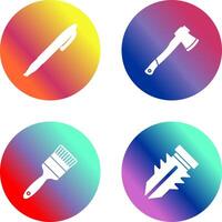 Marker and Axe Icon vector