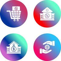 Shopping Tax and estate Icon vector