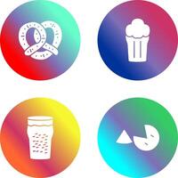 Pretzel and Pint of Beer Icon vector