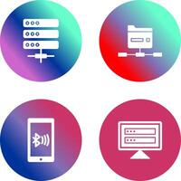 Server and Network Icon vector