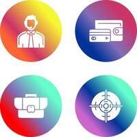 Customer Support and Wallet Icon vector