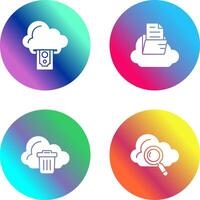 nube informática y nube icono vector