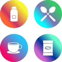 syrup and spoon Icon vector