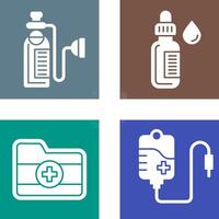Oxygen and Dropper Icon vector