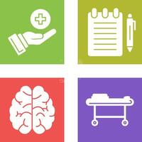 Care and Notepad Icon vector