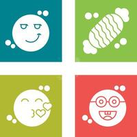 Smirk and Candy Icon vector