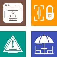 Voice Lock and Password Icon vector