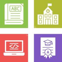 Book and School Icon vector