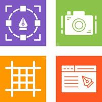Camera and Icon vector