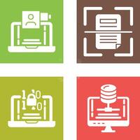 Call and Scan Icon vector