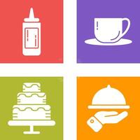 Sauce and Tea Icon vector