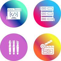 Web Coding ND Server Icon vector