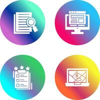 Details Looking and Adaptive Icon vector