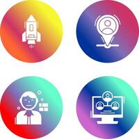 Start Up and Placeholder Icon vector