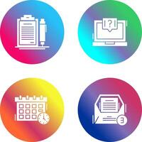 Contract and Question Icon vector